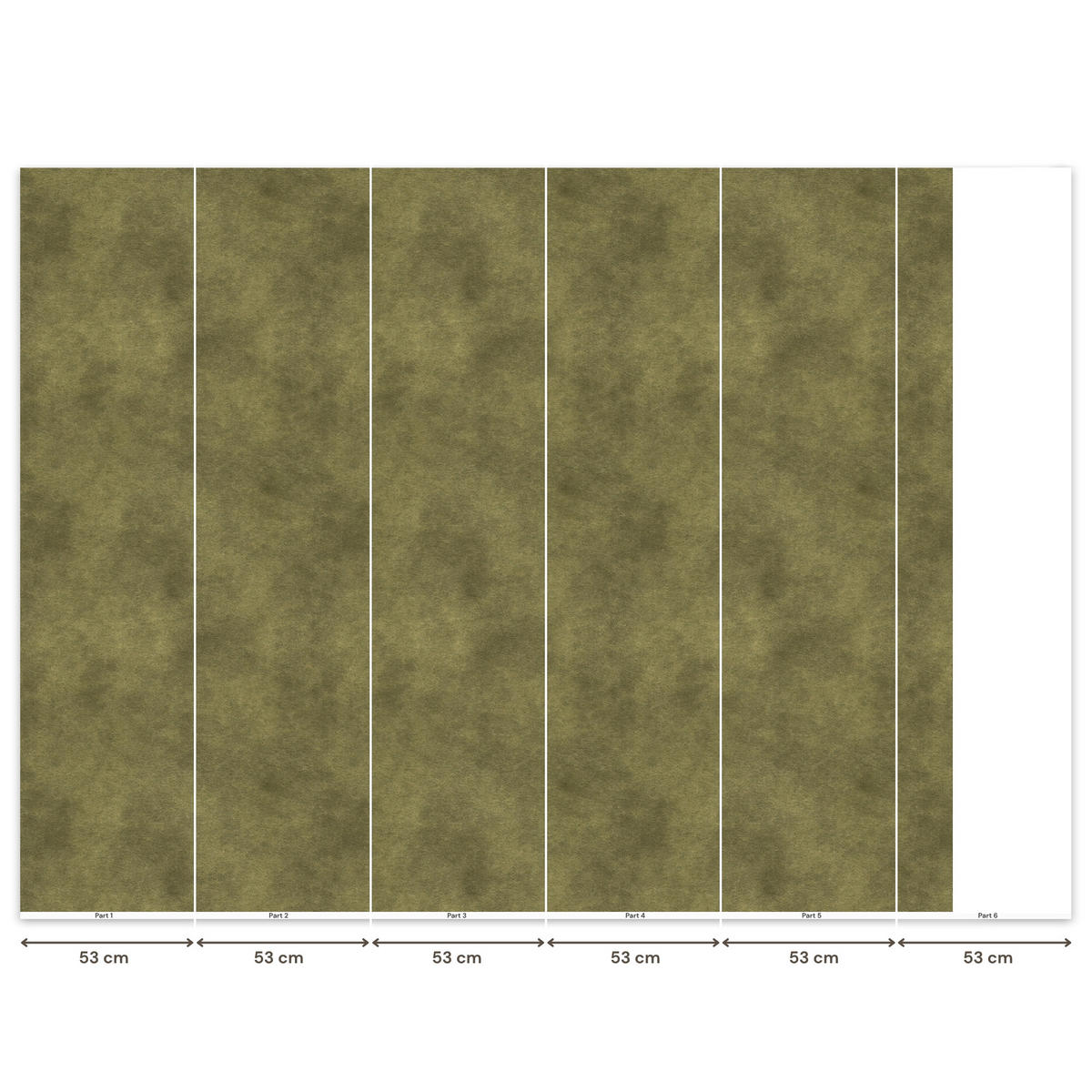 TAPETE - Textur - Abstrakt - Grün - 280x220 cm - Olivgrün, Papier (280/220cm) - OnlyWow