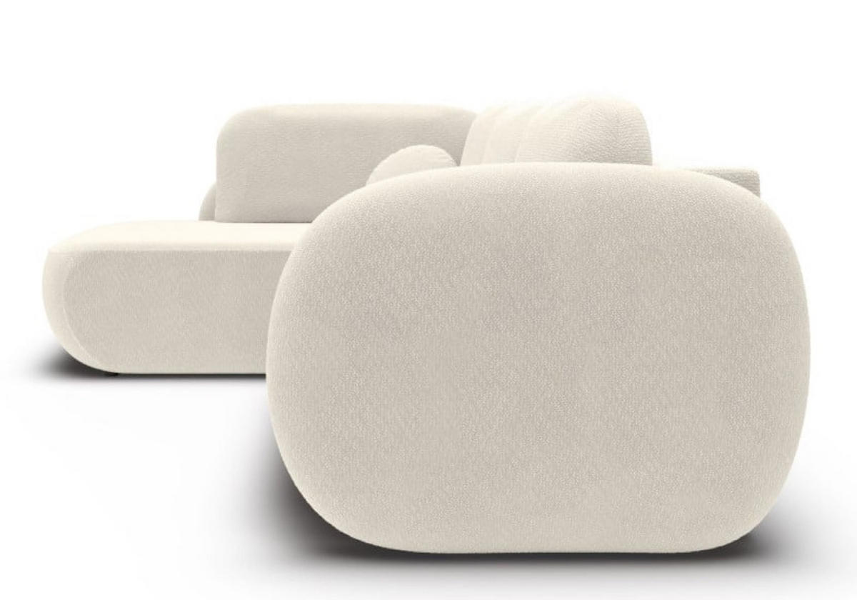 ECKSOFA Creme Olivio II Ausziehbar Links - Creme/Weiß, Textil (289/190cm) - Sepro Meble