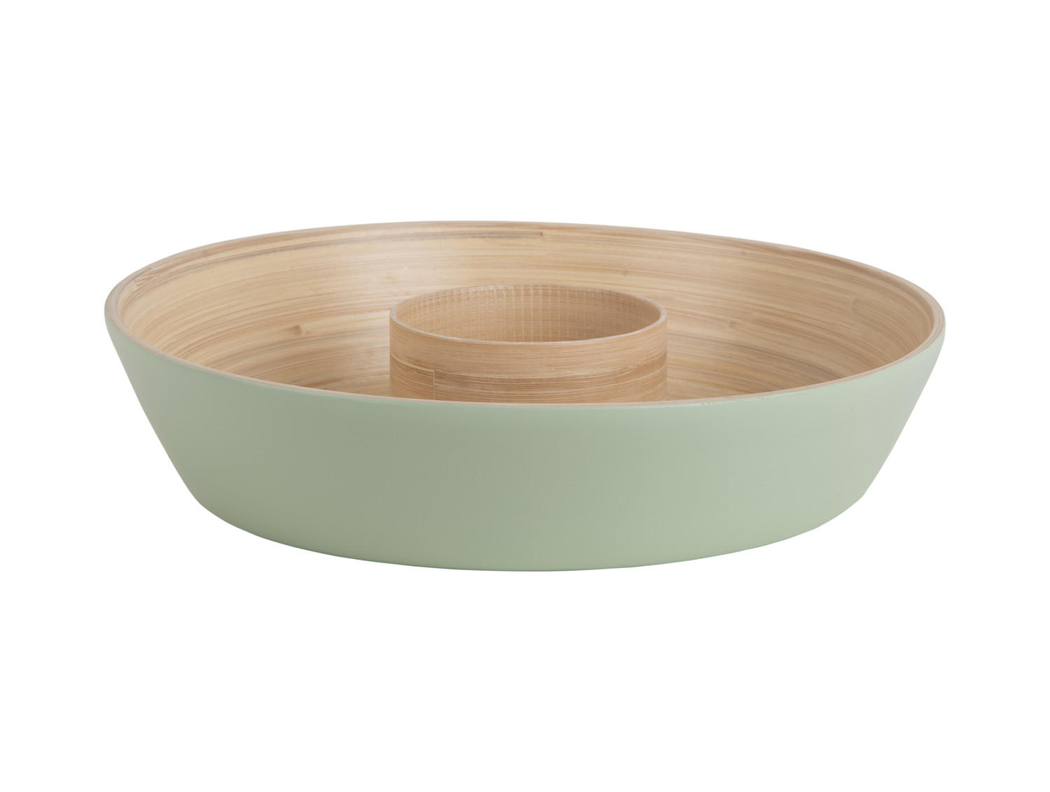 SCHALE Puro 30/30/6.5 cm - Hellgrün, Naturmaterialien (30cm) - Present Time