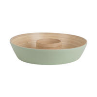 SCHALE Puro 30/30/6.5 cm - Hellgrün, Naturmaterialien (30cm) - Present Time