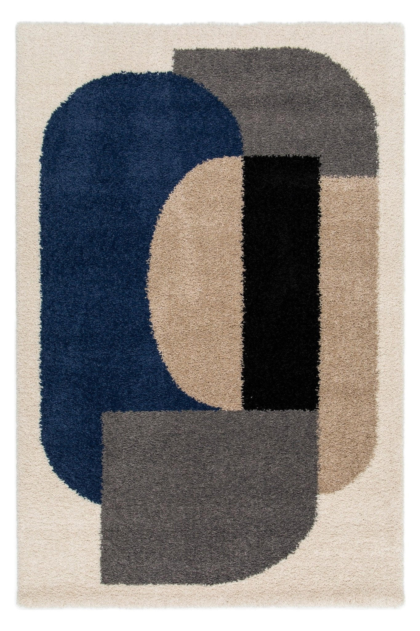 TEPPICH trendig modern blau - Blau, Textil (120/170cm) - AFK Living