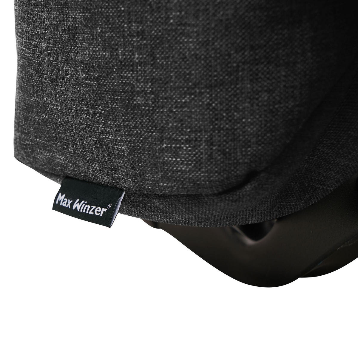 FALTSOFA Kalomira Bezug Flachgewebe Metall schwarz / schwarz - Schwarz, Kunststoff (145/84/100cm) - 58aufmkessel