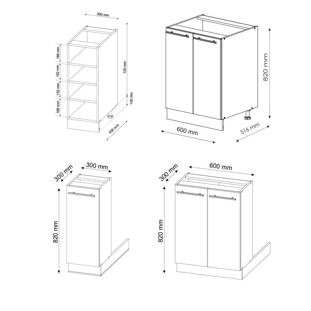 Thumbnail - Vicco Kücheninsel, Weiß Hochglanz, Honigeiche, Holzwerkstoff, Rechteckig, 90x82x60 cm, Küchen, Küchenmöbel, Kücheninseln