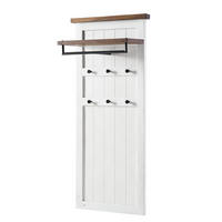 GARDEROBENPANEEL - Kiefer massiv / Metall - Kieferfarben, Holz (65/149/6cm) - home24