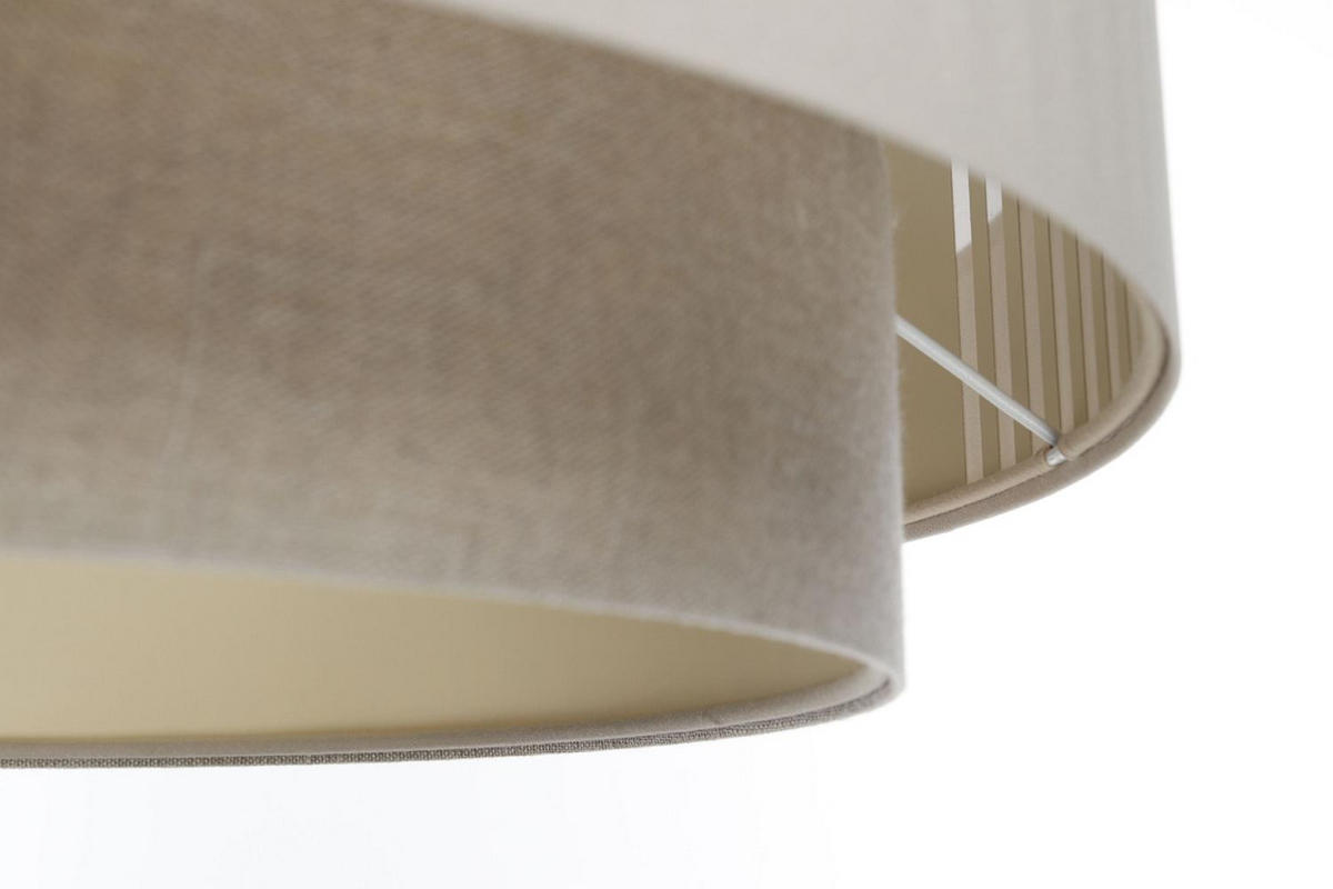HÄNGELEUCHTE Grau 70/98 cm - Beige/Grau, Kunststoff (28/1.2/98cm) - ONZENO