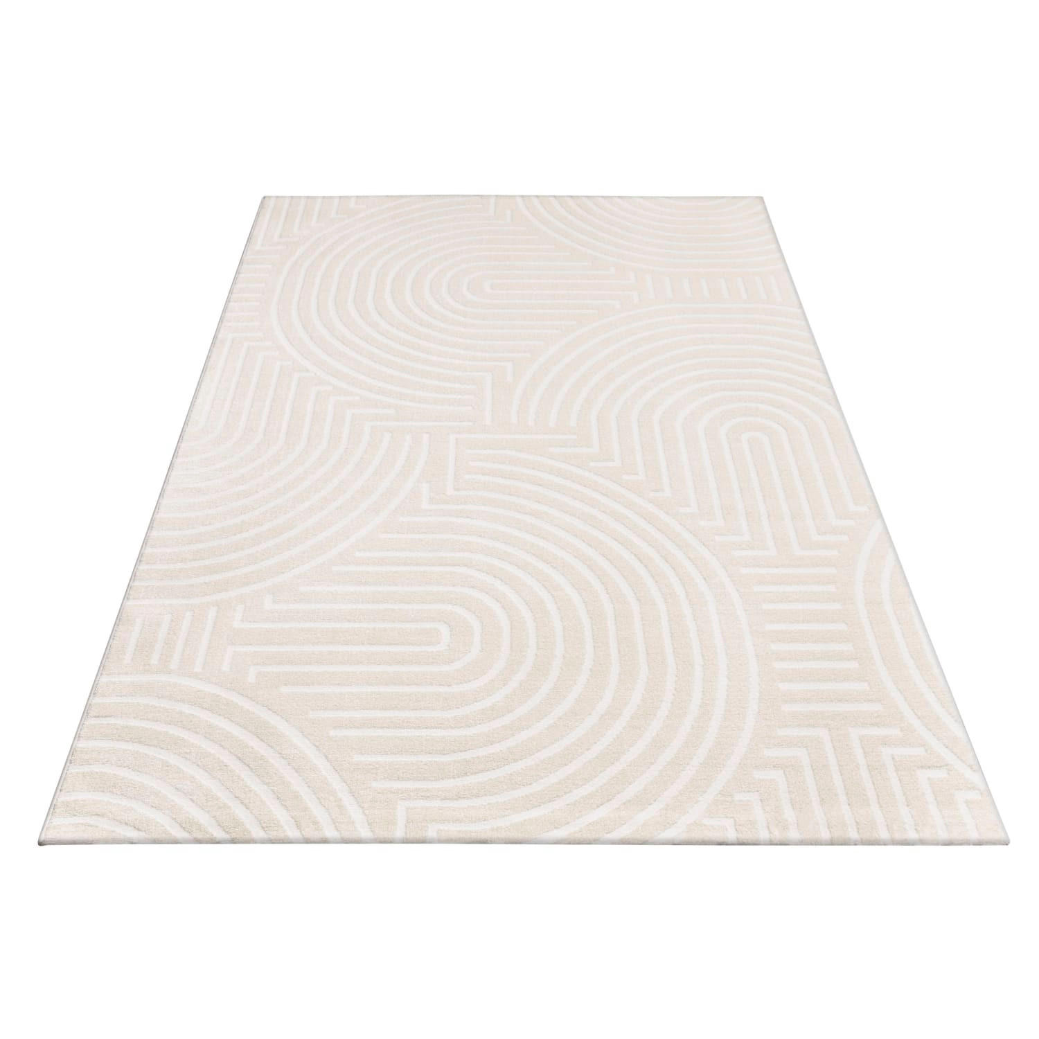 KURZFLORTEPPICH 120/170 cm Luzern 654 - Creme, Kunststoff (120/170cm) - Paco Home