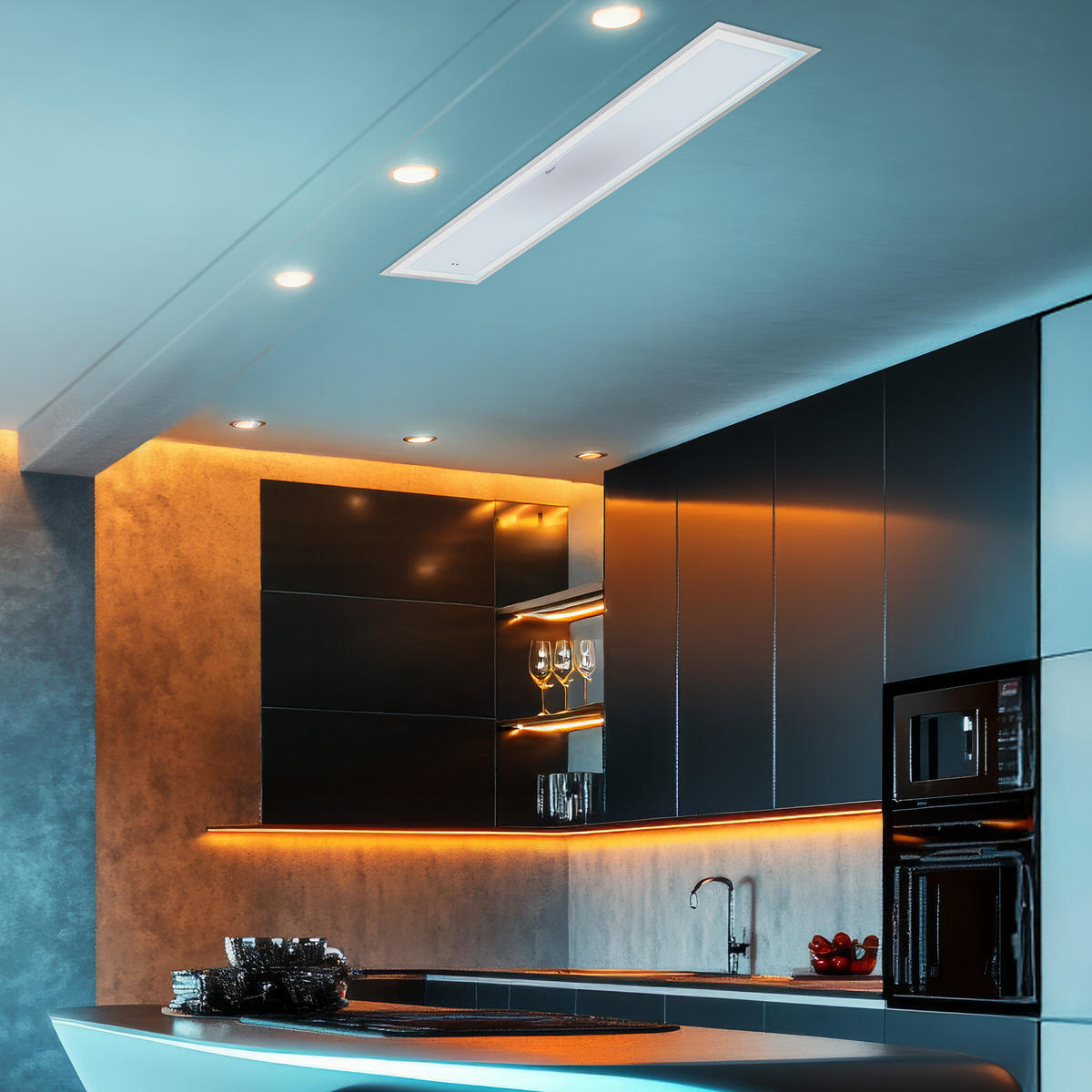 DUNSTABZUGSHAUBE GCH 974 WH 120 Diamond 120 cm Weiß - Weiß, Metall (120/32/30cm) - Gurari