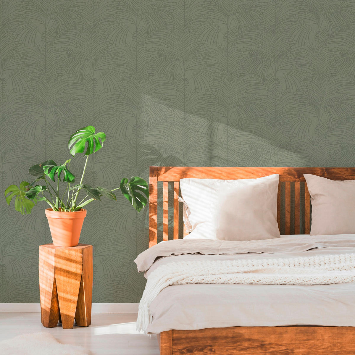 VLIESTAPETE Nora Green - Grün, Papier/Kunststoff (52/1000cm) - Superfresco Easy