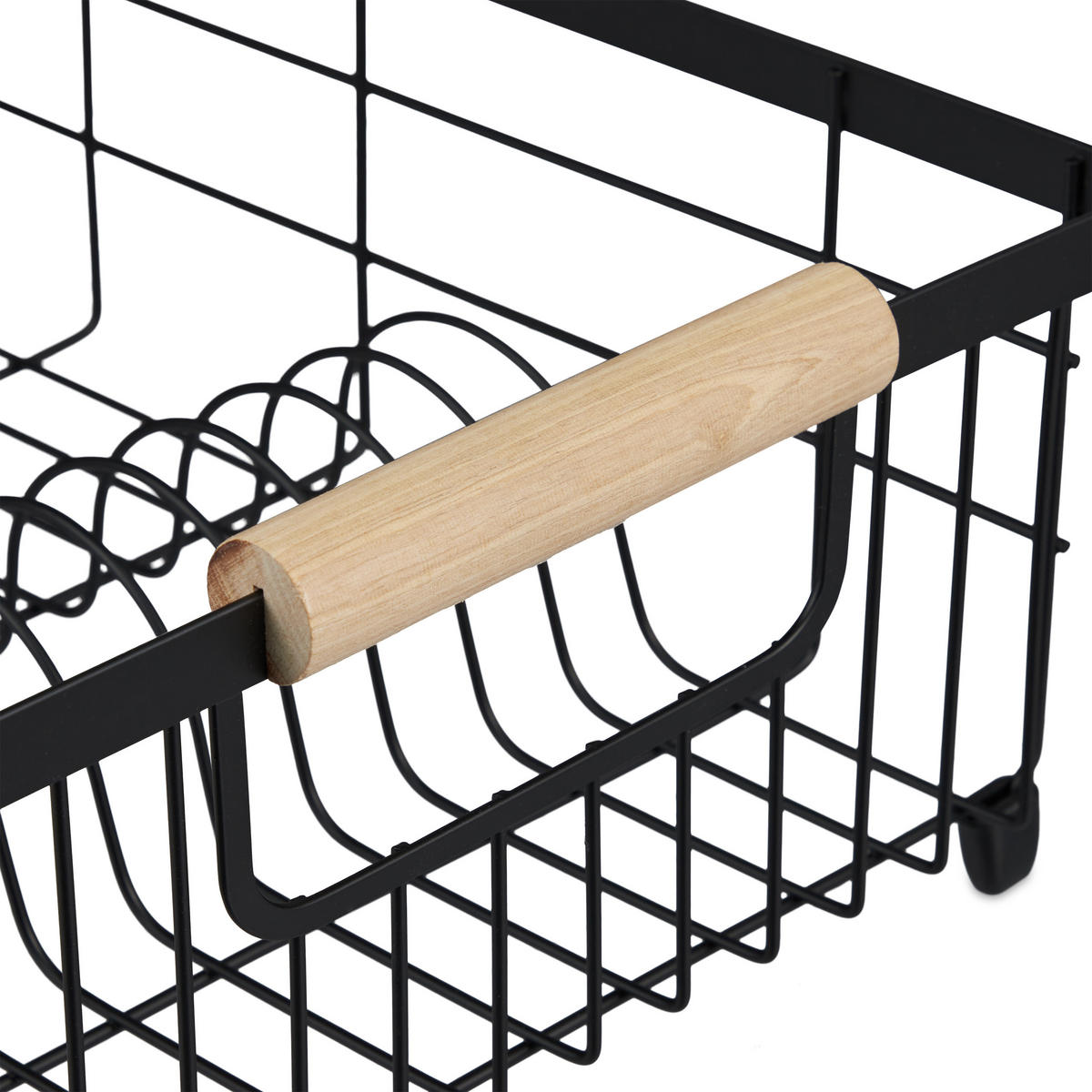 ABTROPFGESTELL - Schwarz, Holz/Kunststoff (42/15.5/31cm) - Relaxdays