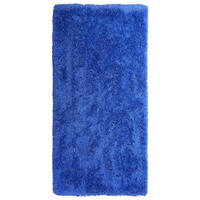 SHAGGYMATTA Cide 150/80 cm - Blå, Plast (80/150cm) - Beliani