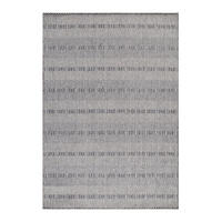 TEPPICH Outdoor Flachgewebe Boho Polypropylen Balkon Grau Läufer 80x150 - Grau, Textil (80/150cm) - KADIMA DESIGN
