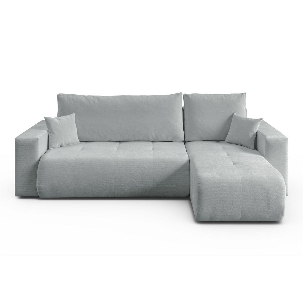 Ecksofa CLOUD II L mit Schlaffunktion, Vibe 85 - Hellgrau, Textil (247/152cm) - Lookway