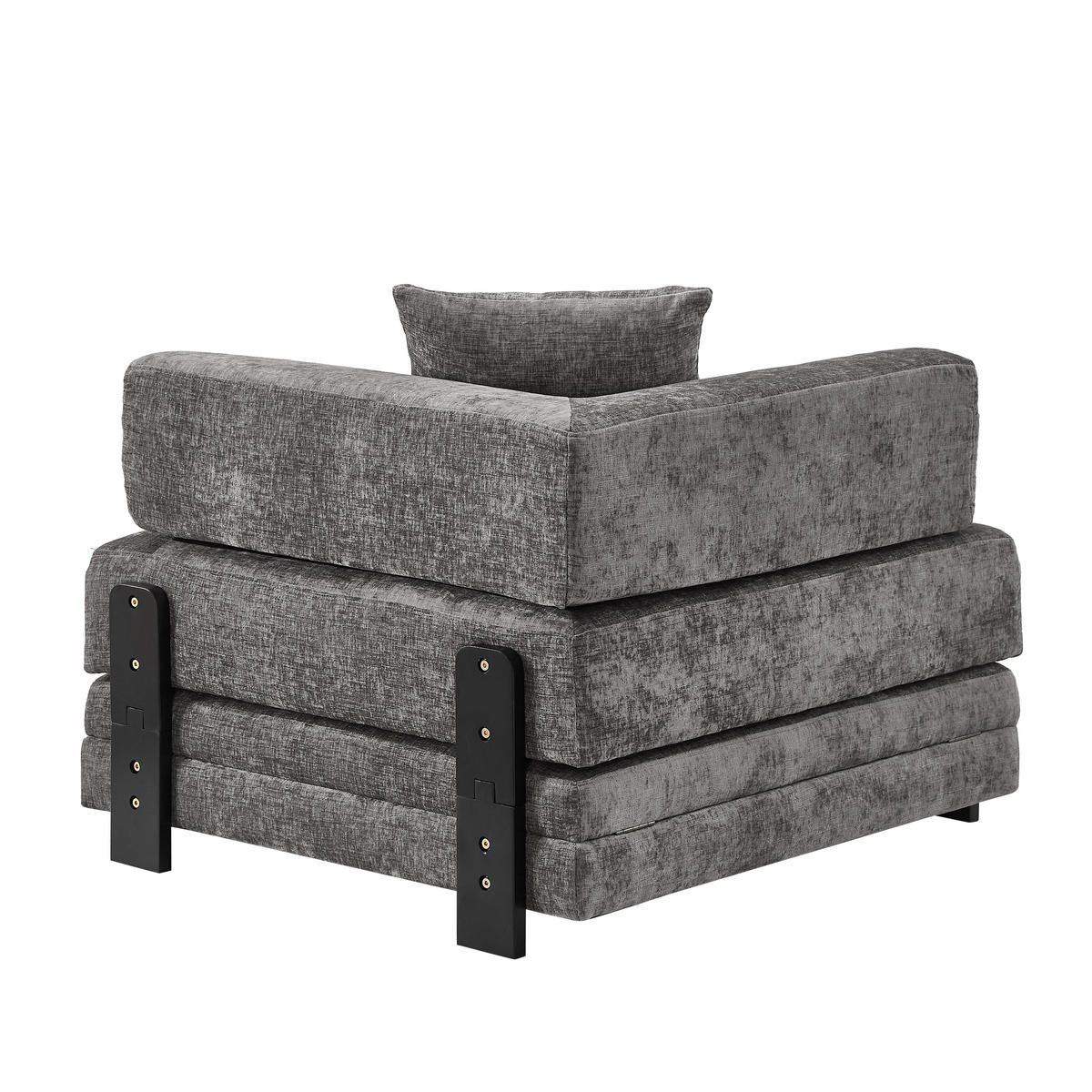 SCHLAFSOFA DE-35099 mit USB und Stauraum Dunkelgrau - Dunkelgrau, Textil (170.5/48/84cm) - ComfortXL