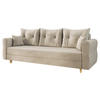 SCHLAFSOFA Zako S 3 - Beige/Naturfarben, Holz/Textil (231/85/77cm) - MIRJAN24