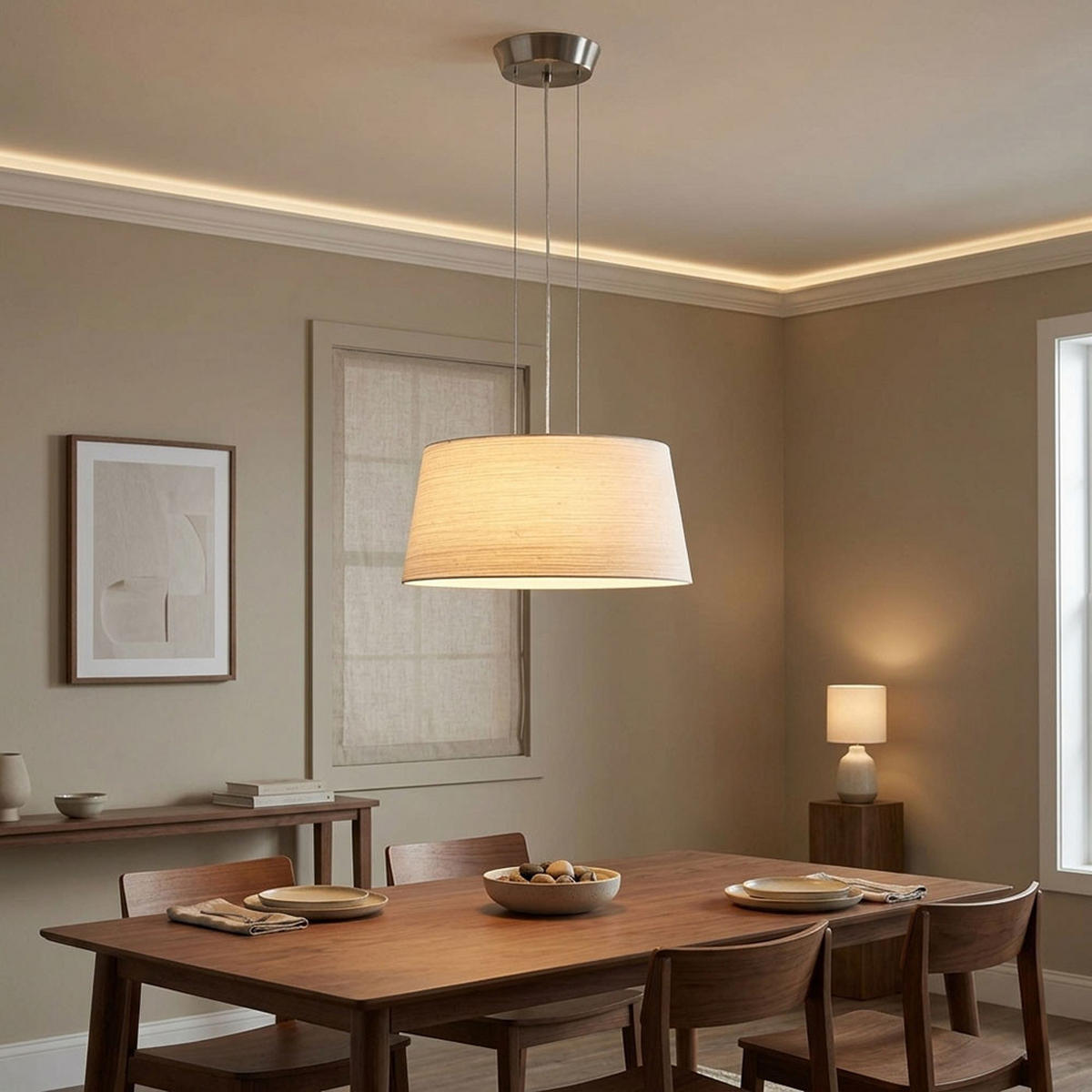 LED HÄNGELEUCHTE BIBRO Silber Glas - Silberfarben, Glas (39.5/39.5/110cm)