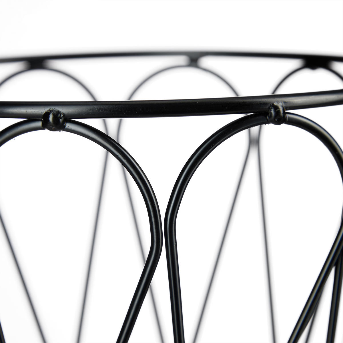 BLUMENSTÄNDER - Schwarz, Metall (62/140/17.5cm) - Relaxdays