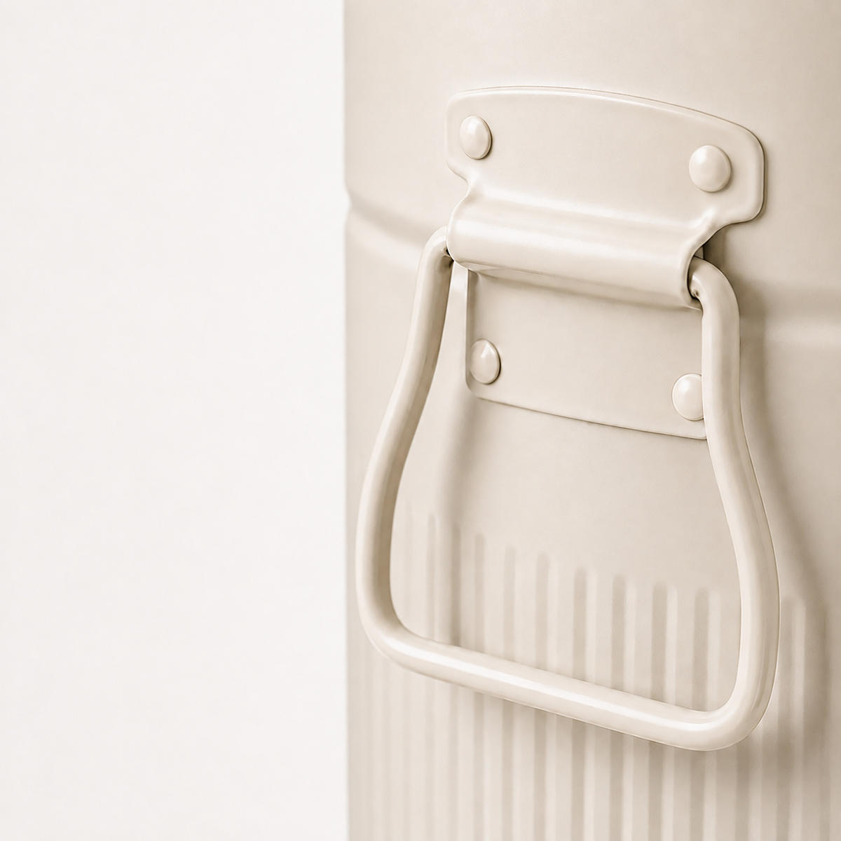 TRETEIMER Beige 30 l Soft-Close - Beige, Kunststoff/Metall (29.5/67/29.5cm) - Relaxdays