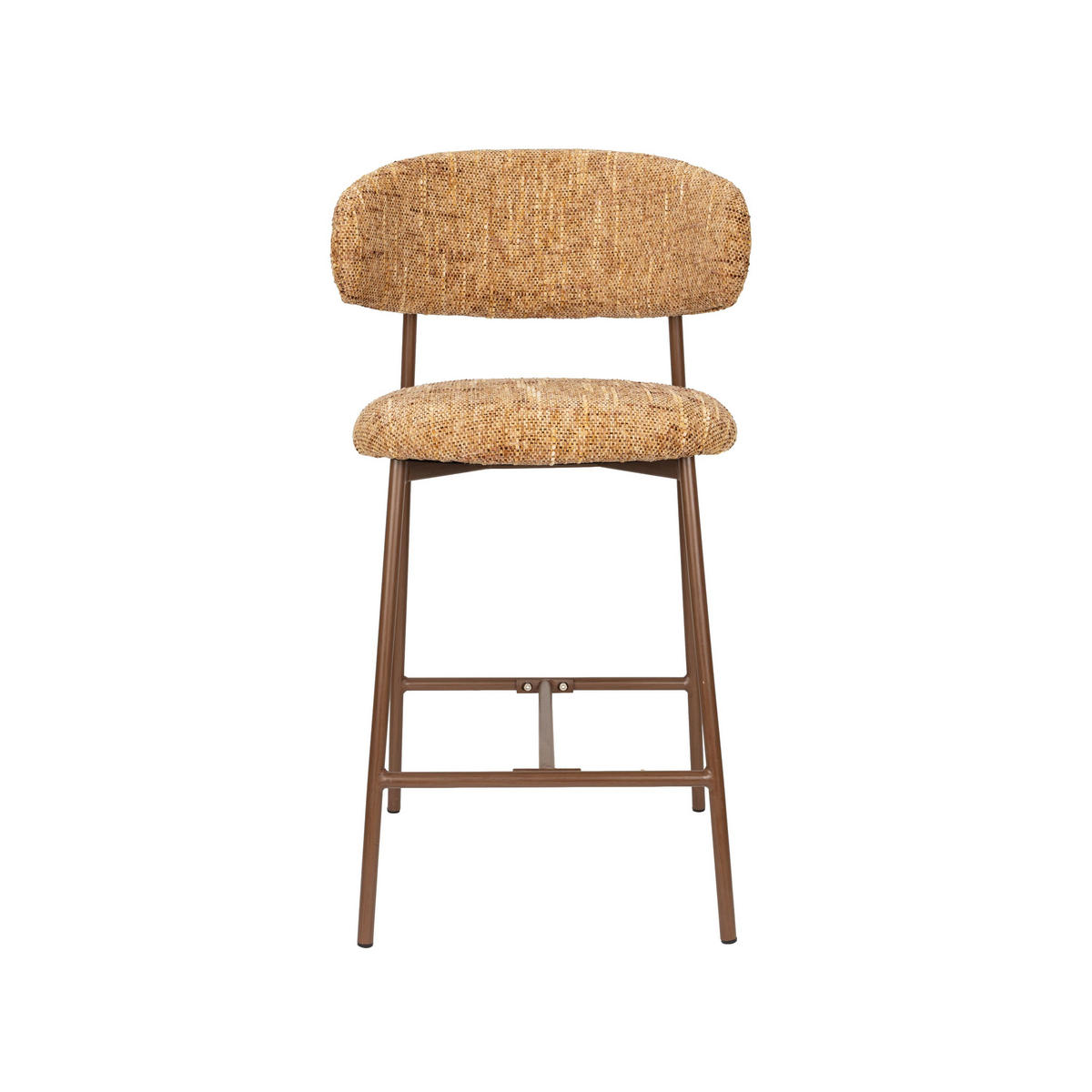 BARHOCKER Claes mit Rückenlehne 65 cm Ockergelb - 2 er Set - Gelb, Kunststoff (44/94/51cm) - Housecraft Living