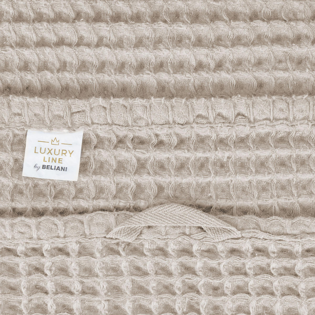 BADEHANDTUCH 4-teilig Beige Areora - Beige, Textil (100/150cm) - Beliani