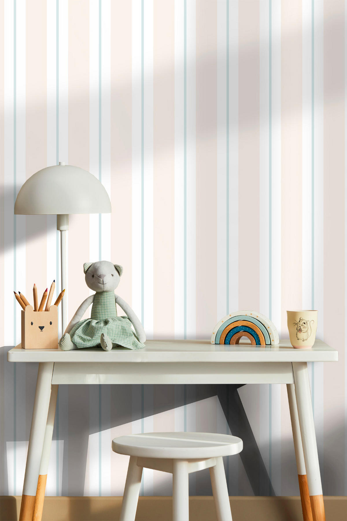 TAPETE Streifen 53 cm x 10 m - Pink, Papier (53/1000cm) - Sanders & Sanders
