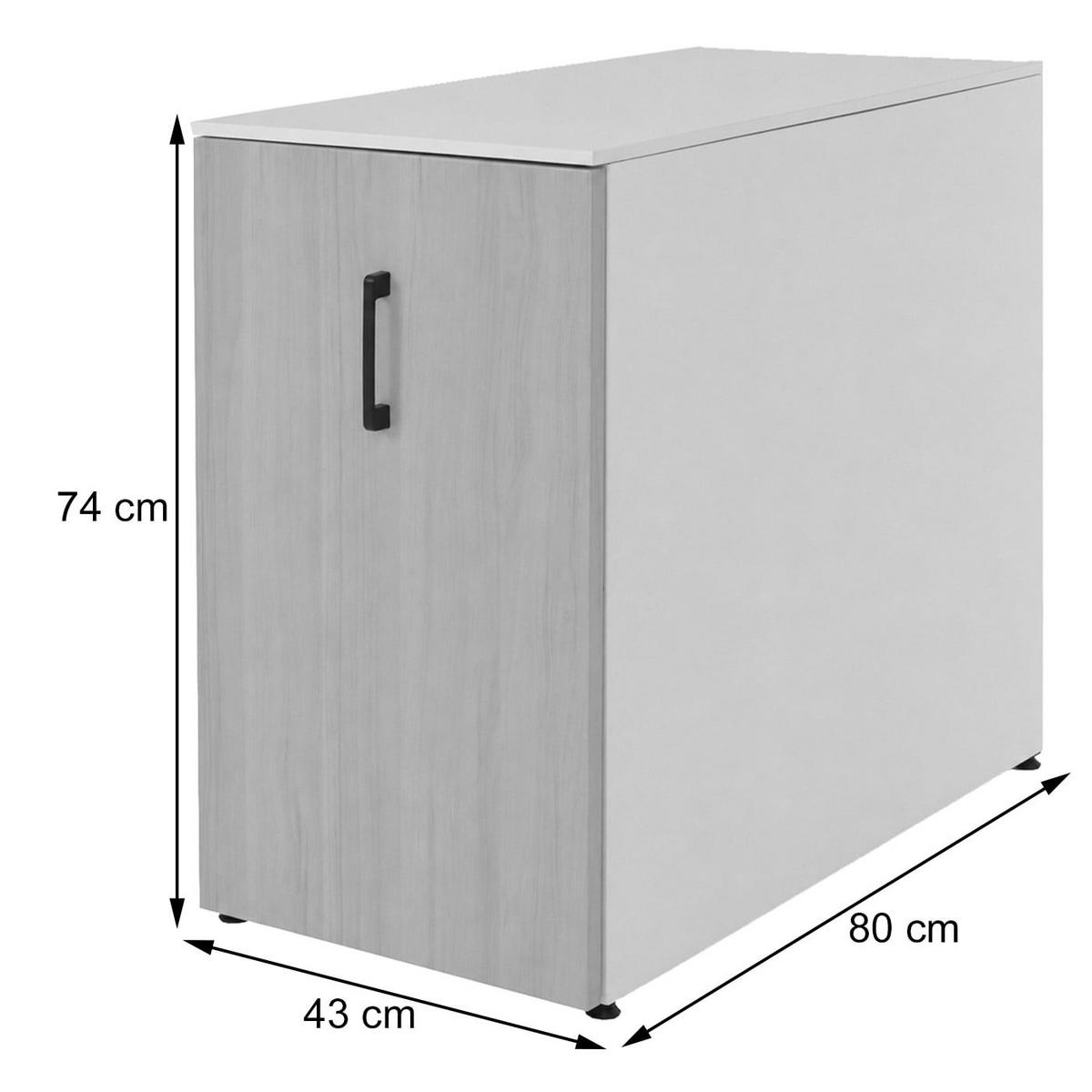 AKTENSCHRANK Dunkelgrau - Dunkelgrau, Metall (43/74/80cm) - MCW