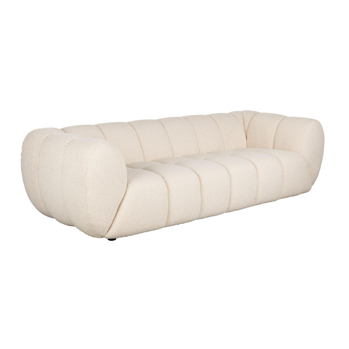 SOFA 3-SITZER Melt Beige - Beige, Textil (241/68/104cm) - Zuiver