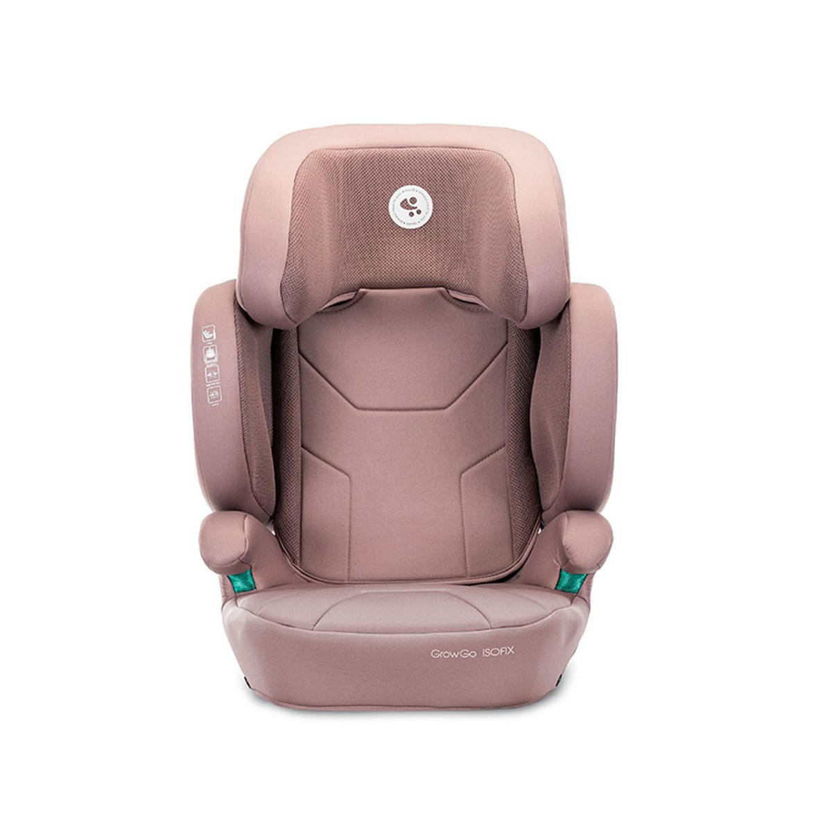 KINDERSITZ Growgo Isofix rosa i-Size 100x150cm Isofix klappbar Kopfstütze - Rosa, Kunststoff (52/83/42cm) - Lorelli