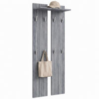 GARDEROBENPANEEL Wandpaneel Avola-Anthrazit - Anthrazit, Holzwerkstoff (57/170/20cm) - Vladon