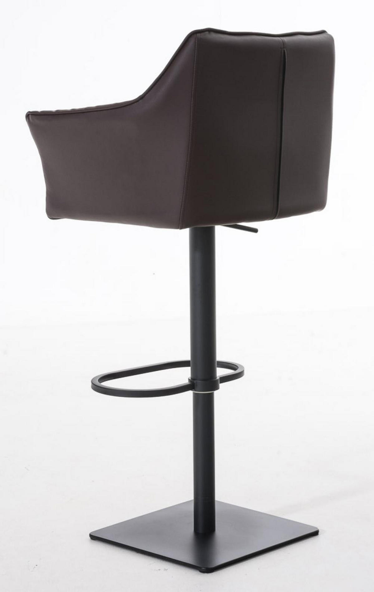 BARHOCKER 2er Set Lederlook Braun - Schwarz/Braun, Textil/Metall (64/88/45cm) - CLP
