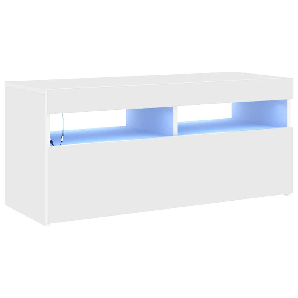 vidaXL Tv-Schrank Weiß 90x40x35 cm