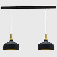 PENDELLEUCHTE Dualaufh�ngung 2-tlg - Schwarz, Metall (35/35/38cm) - Bamyum