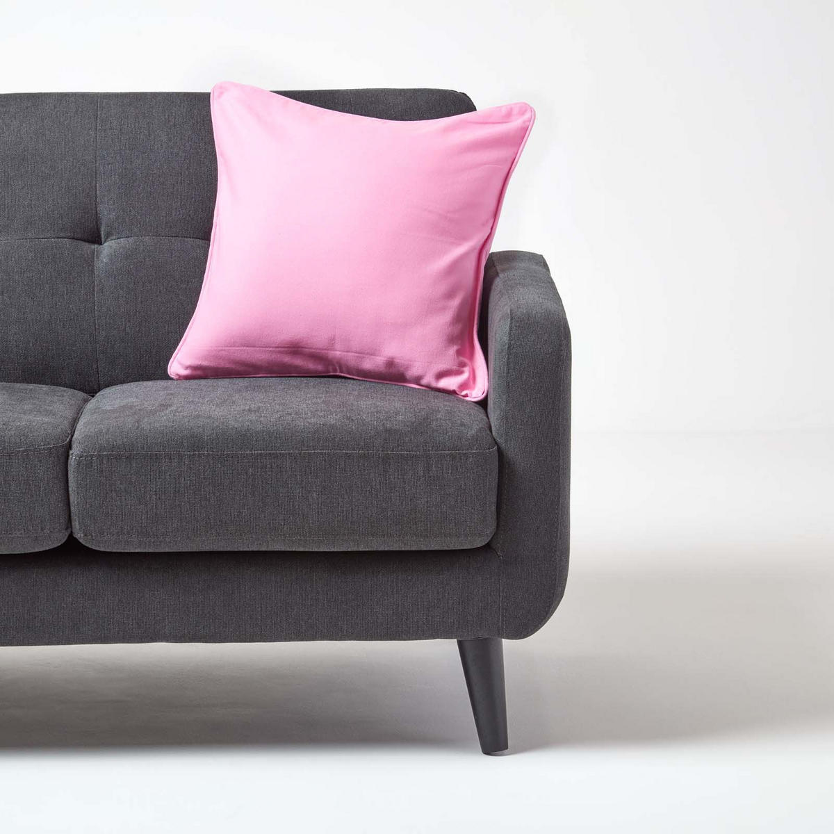 KISSENHÜLLE rosa 30/30 cm, 100% Baumwolle - Rosa, Textil (30/30cm) - Homescapes