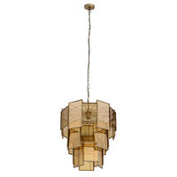 HÄNGELAMPE Loucas Gold 56/56/72cm - Goldfarben, Glas (56/56/72cm) - PTMD Collection