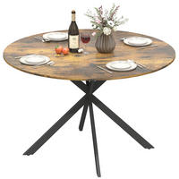 ESSTISCH Rustikal-Braun 1 Stück - Braun, Naturmaterialien (120/120/75cm) - GiPP