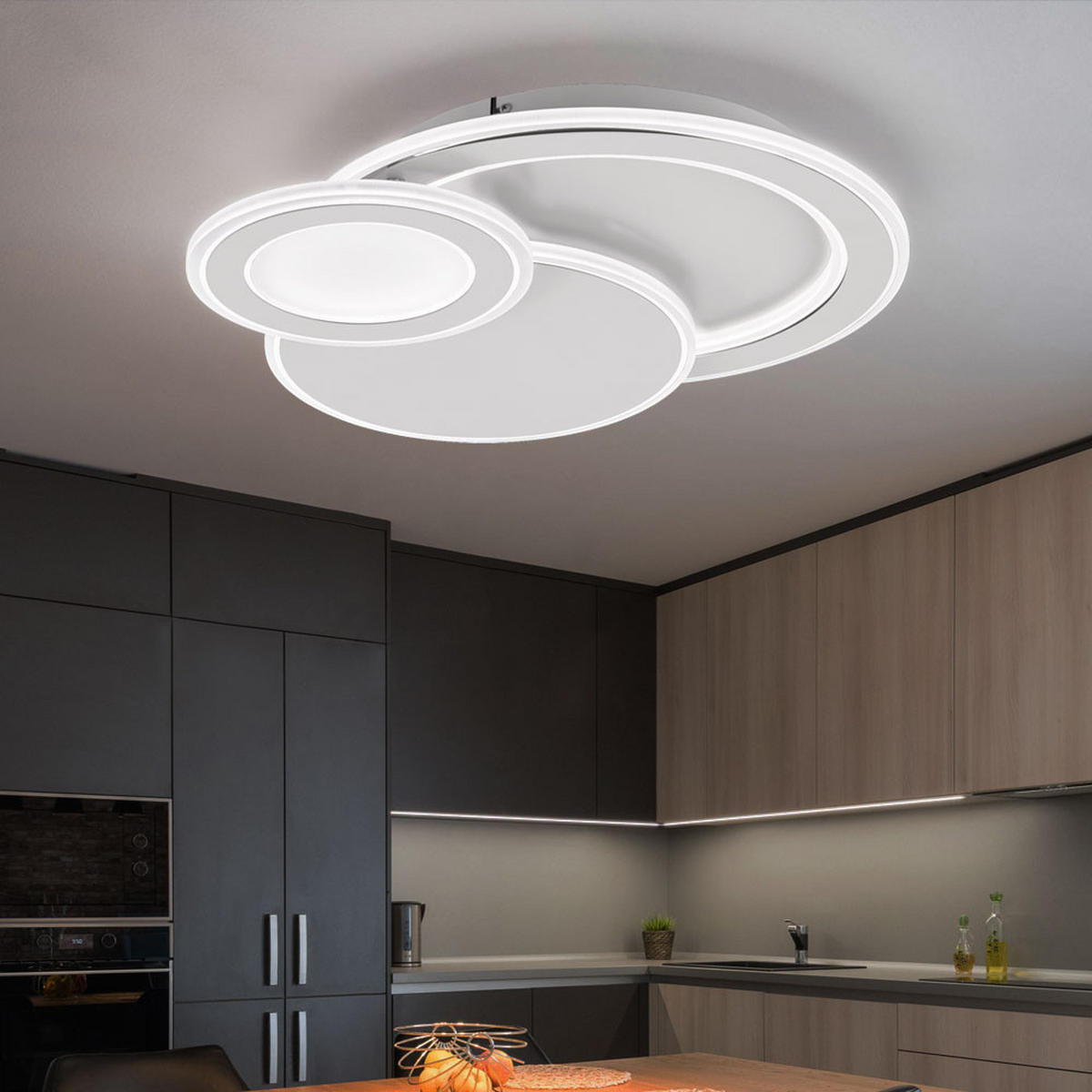 LED DECKENLEUCHTE Weiß Modern - Weiß, Metall (49/47/8cm) - Wofi