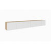 TV-SCHRANK CALI - Eiche Artisan/Weiß, Holzwerkstoff (300/41/40cm) - Meblini