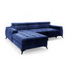 ECKSOFA Agnesa Xs In Salvador - Dunkelblau, Holzwerkstoff/Textil (260/200cm) - Fun Möbel