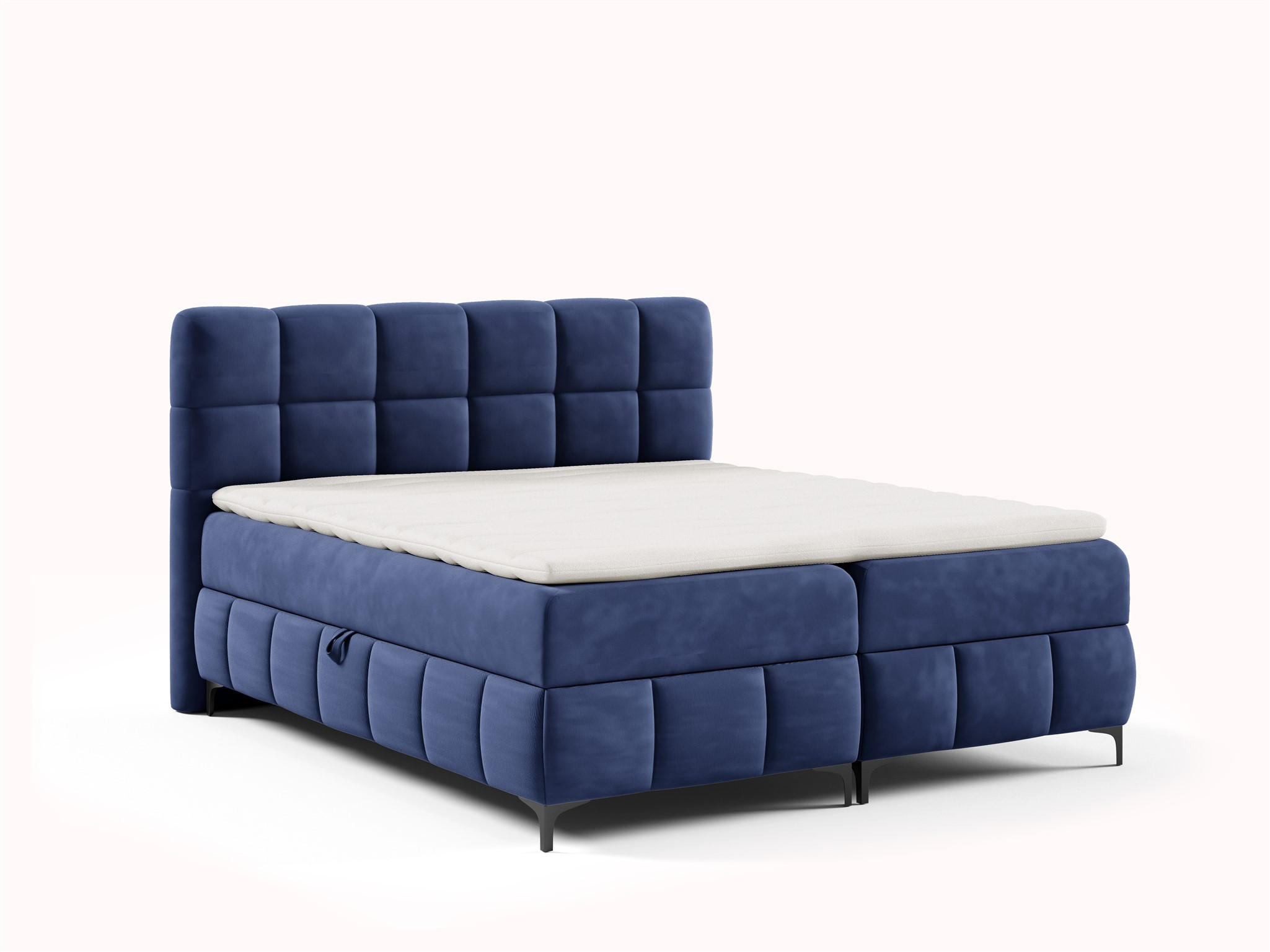 BOXBETT Sophie In Salvador - Dunkelblau, Holzwerkstoff/Textil (100/200cm) - Fun Möbel