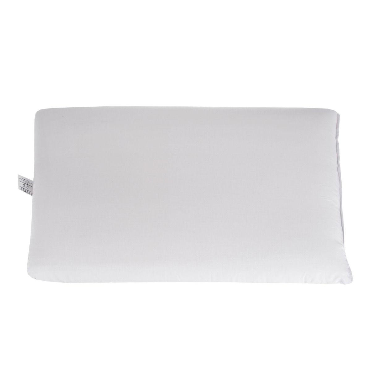 KOPFKISSEN Aloe Vera, extra prall mit Super-Mikrofaser 48/74 cm - Weiß, Textil (48/74cm) - Homescapes