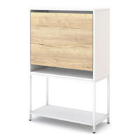 SEKRETÄR Cubas Premium Signalweiß Signalweiß - Weiß, Holz/Metall (36/80/121.2cm) - ASSMANN
