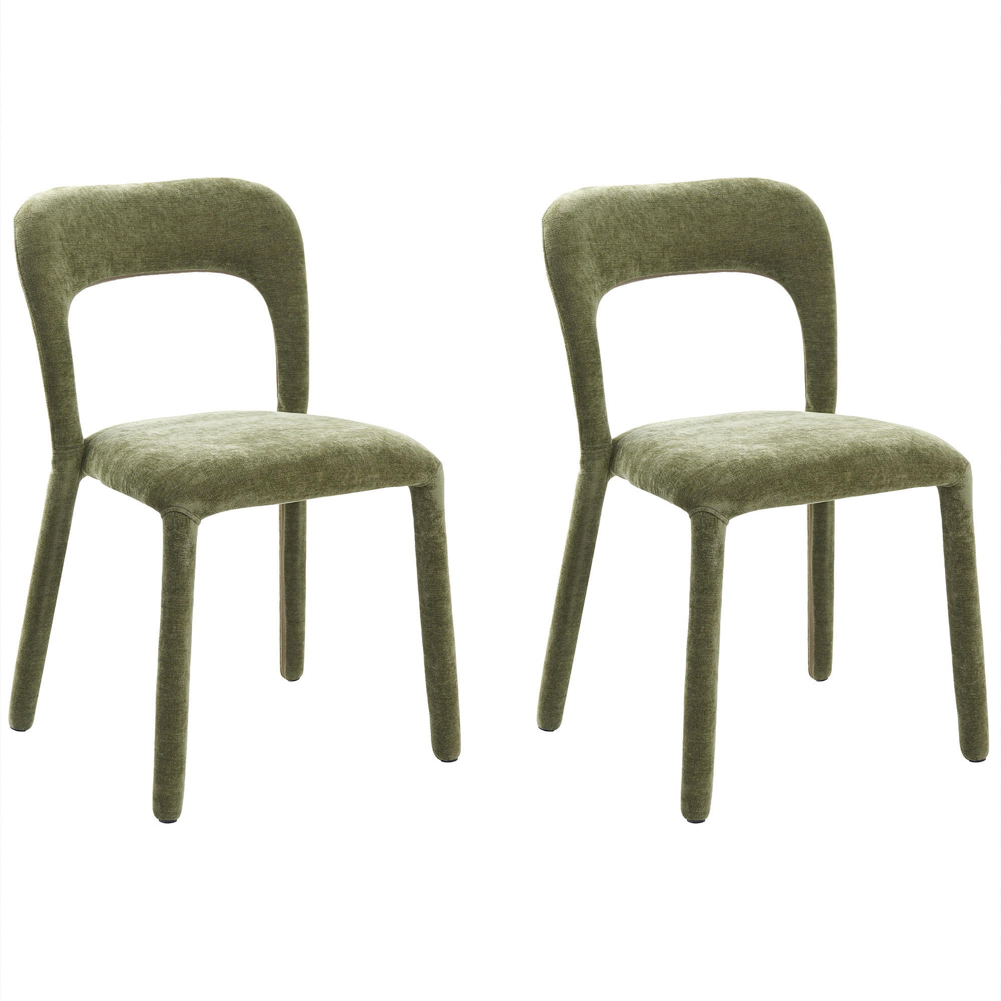 Beliani Stuhl Grün 48x80x56 cm