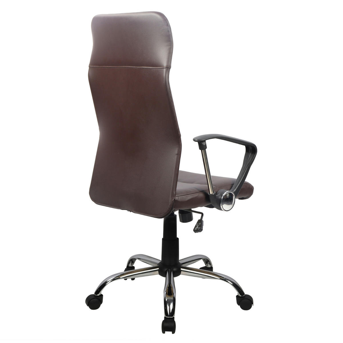 BÜROSTUHL Aiko Schreibtischstuhl Arbeitsstuhl Chefsessel mit Rollen Armlehnen hohe Rückenlehne höhenverstellbar Wippmechanismus Braun - Braun, Kunststoff (61/119/52cm) - SVITA