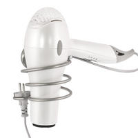 HAARTROCKNERHALTER PIAZZA, Edelstahl, matt - Edelstahlfarben, Metall (12.8/11.4/14.3cm) - bremermann