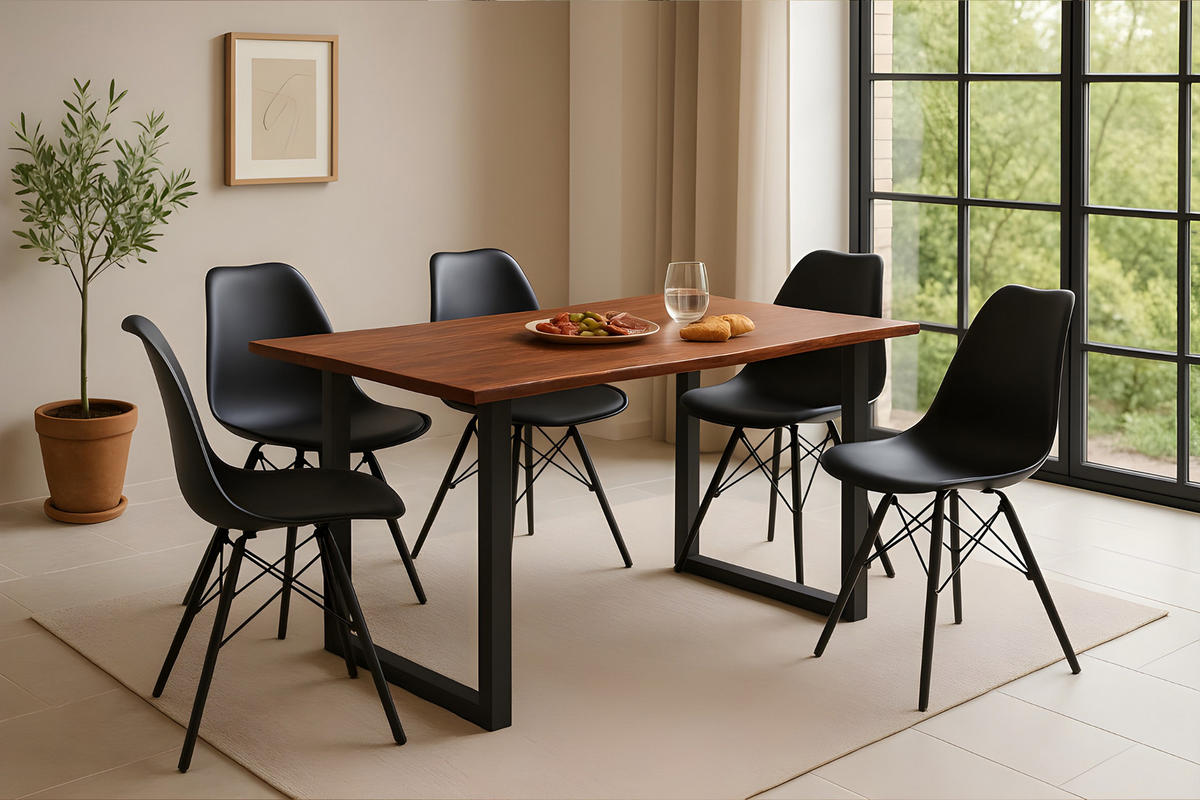 ESSTISCH ROXANA - Beige/Naturfarben, Holz (80/120/77cm) - SAM