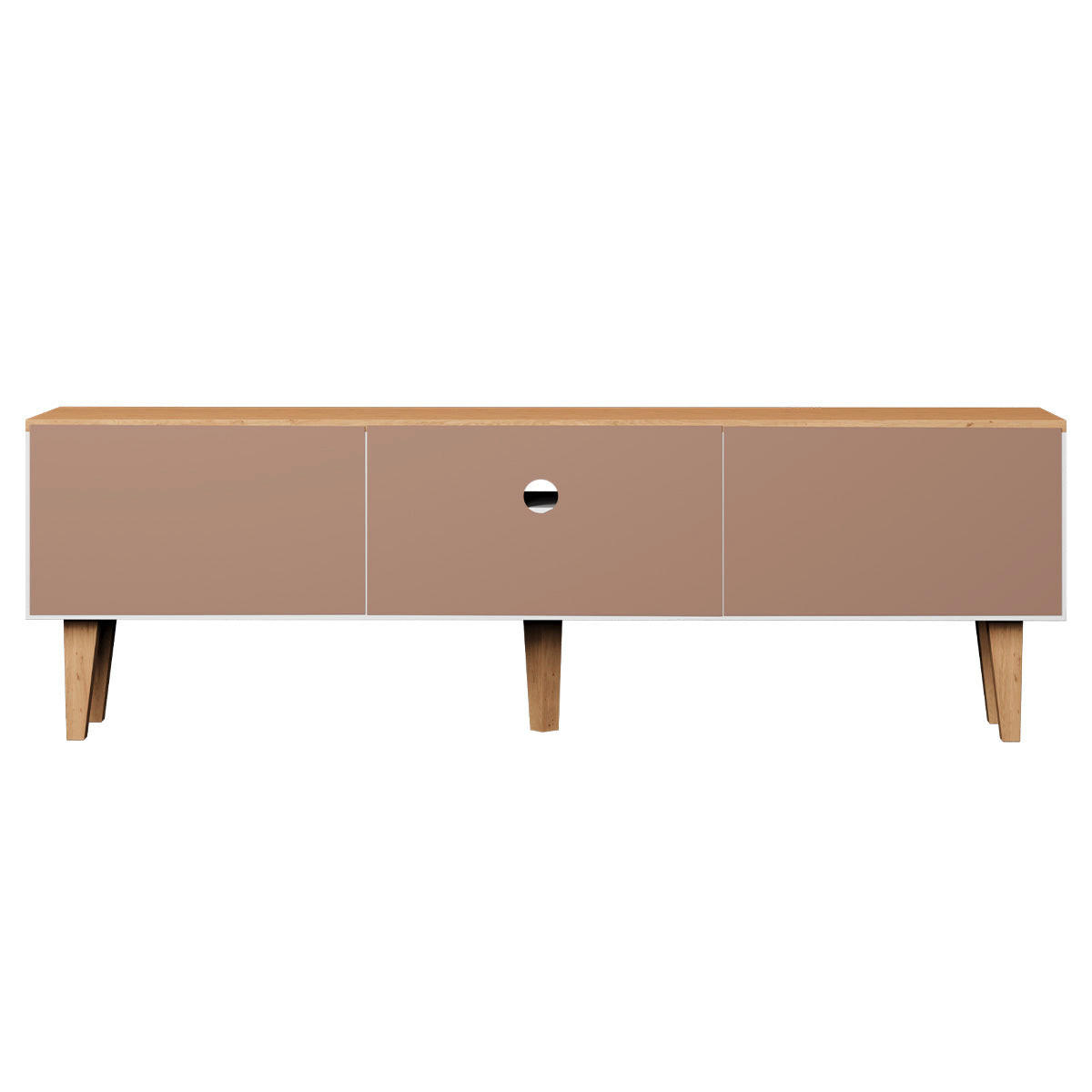 TV STOLEK Denver Bílá - bílá, kompozitní dřevo (160/47/35cm) - Petits-meubles