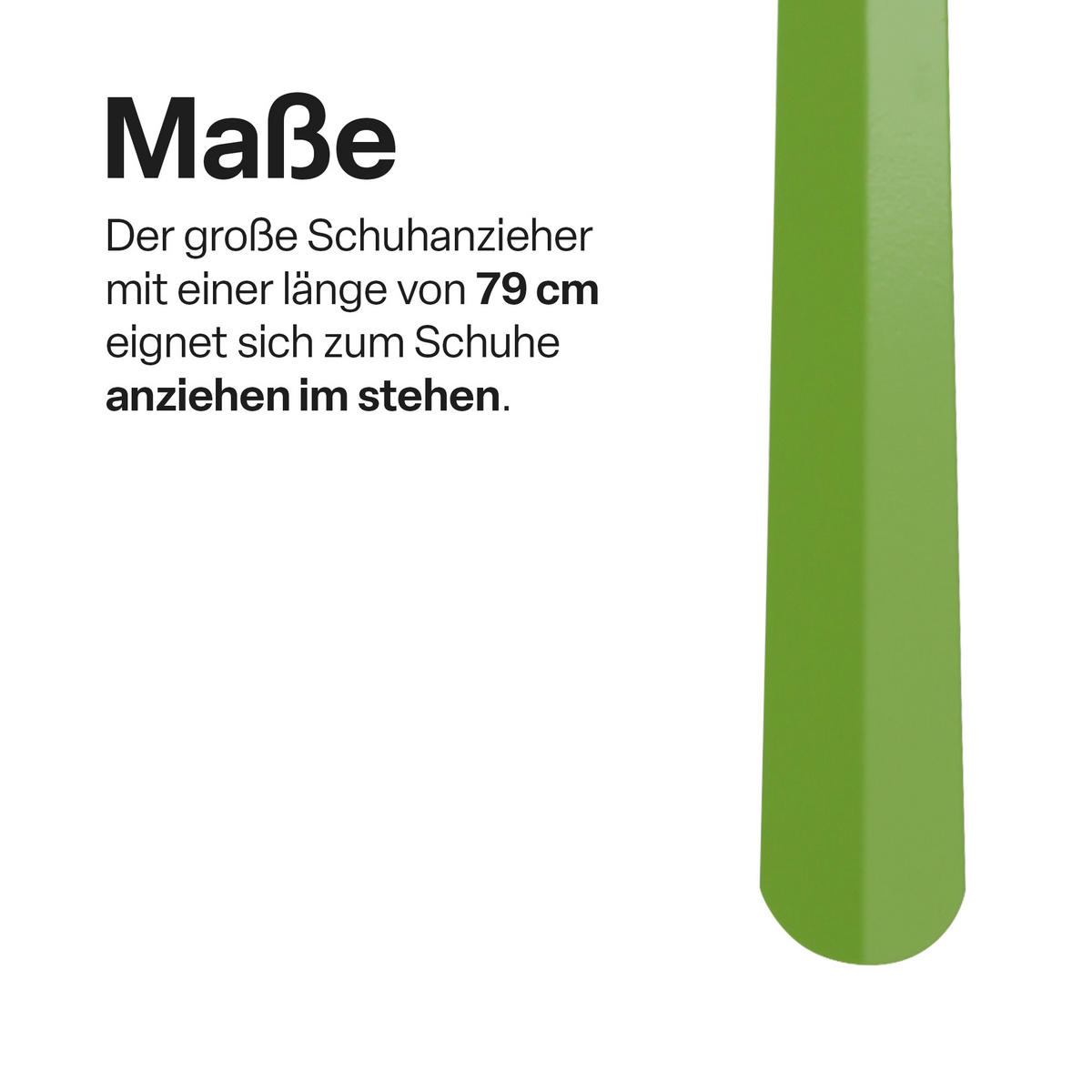 SCHUHLÖFFEL Metall 79cm 2er-Pack Grün - Grün, Metall (4/0.2/57cm)