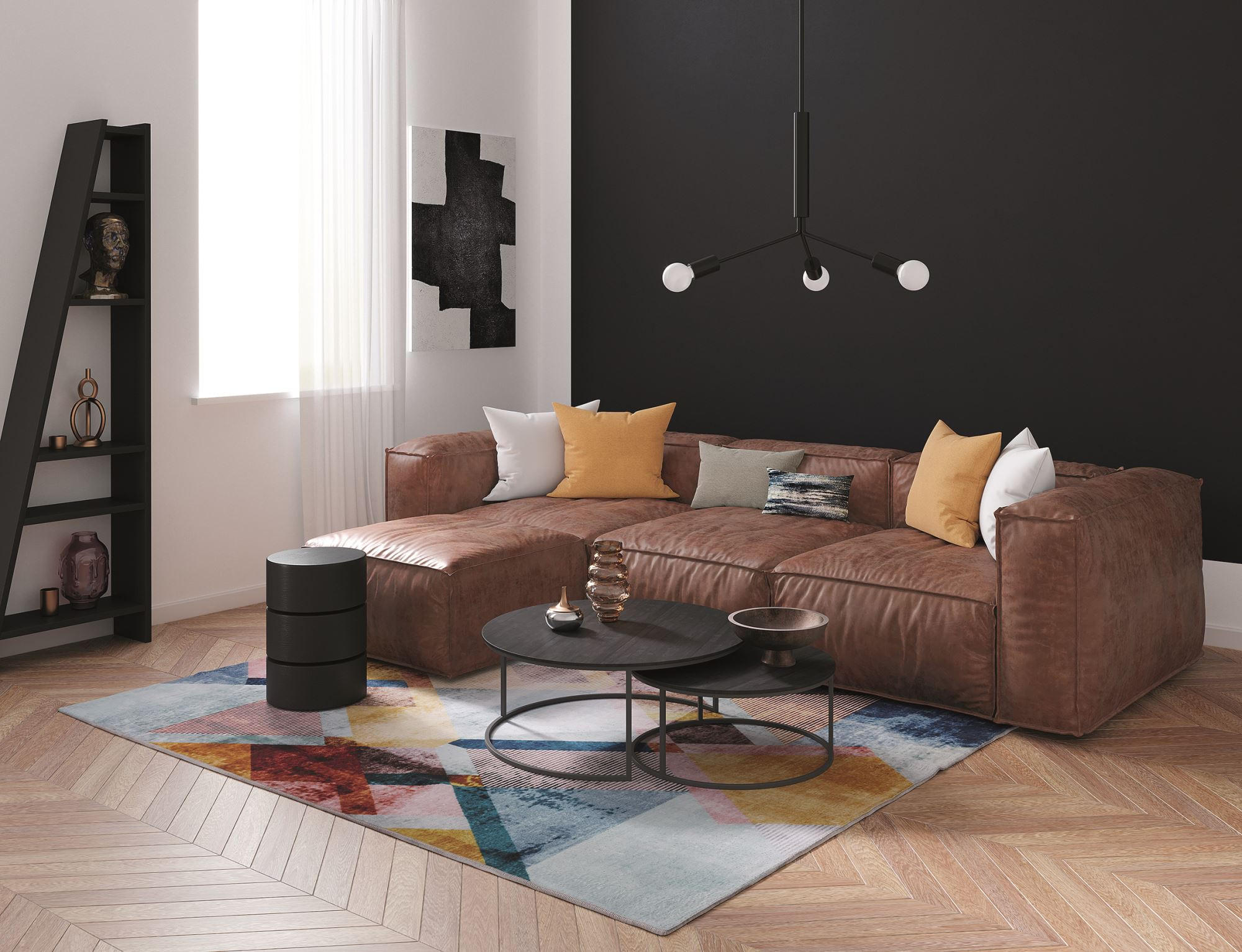 KURZFLORTEPPICH Rachele 70x140 cm - Multicolor, Textil (70/140cm) - Gino Falcone