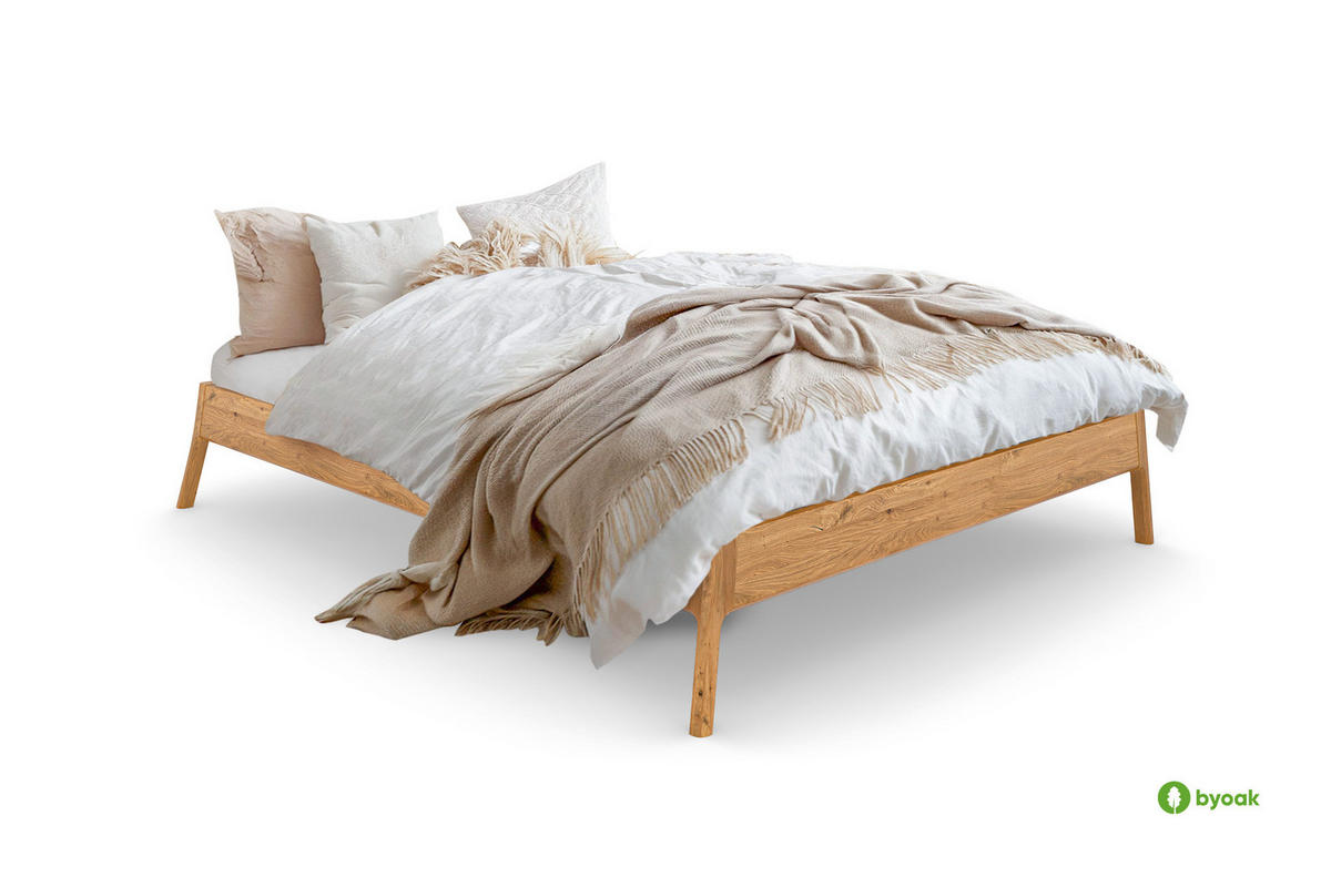 MASSIVHOLZBETT PAUL 3 160 x 210 Wildeiche - Wildeiche, Holz (160/210cm) - byoak