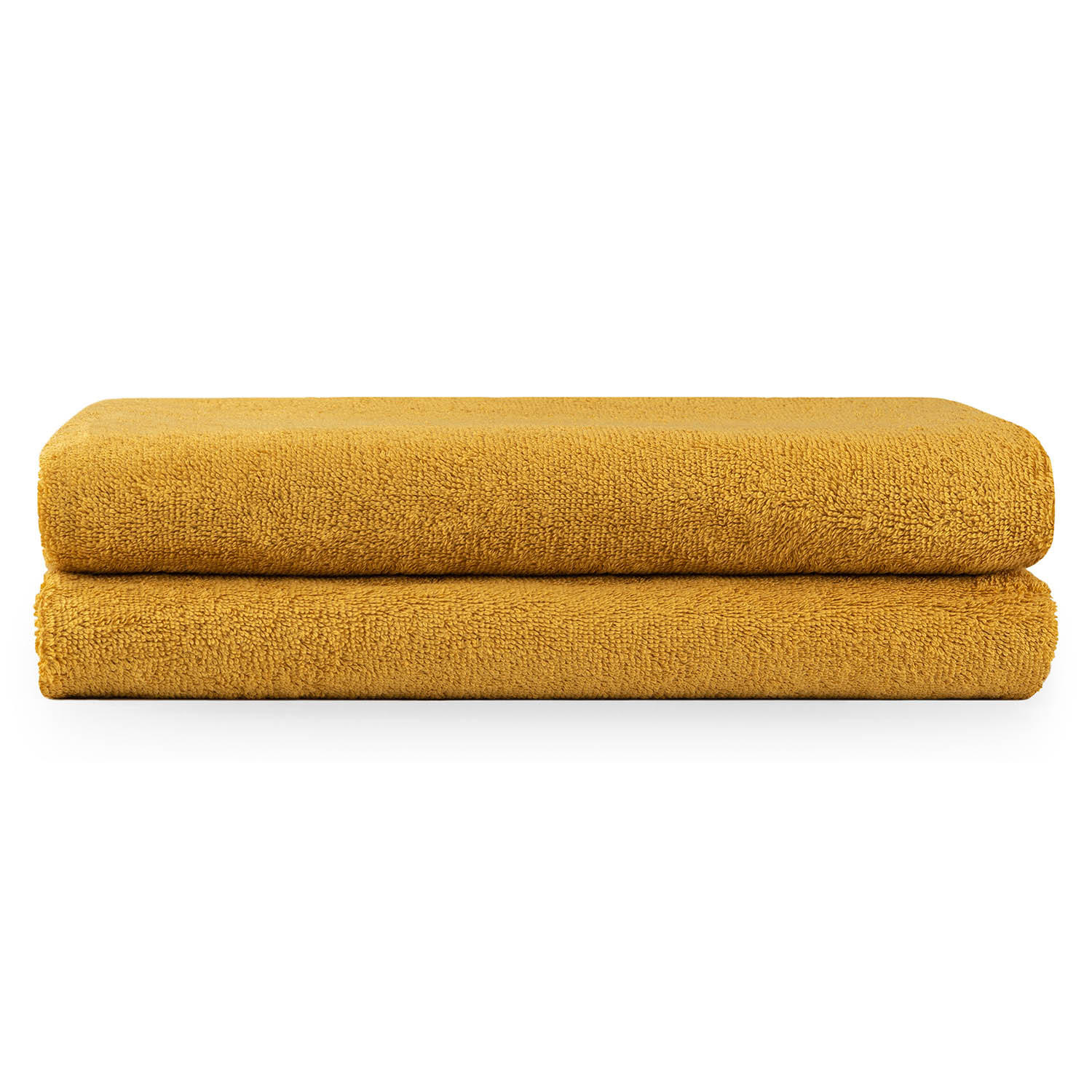 BADETUCH 2er-Set, 2x Badetuch 70/140 cm, Gelb - Gelb, Textil (70/140cm) - Blumtal