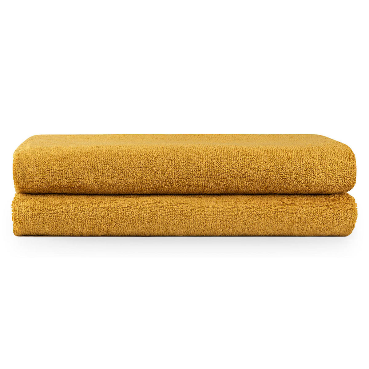 BADETUCH 2er-Set, 2x Badetuch 70/140 cm, Gelb - Gelb, Textil (70/140cm) - Blumtal
